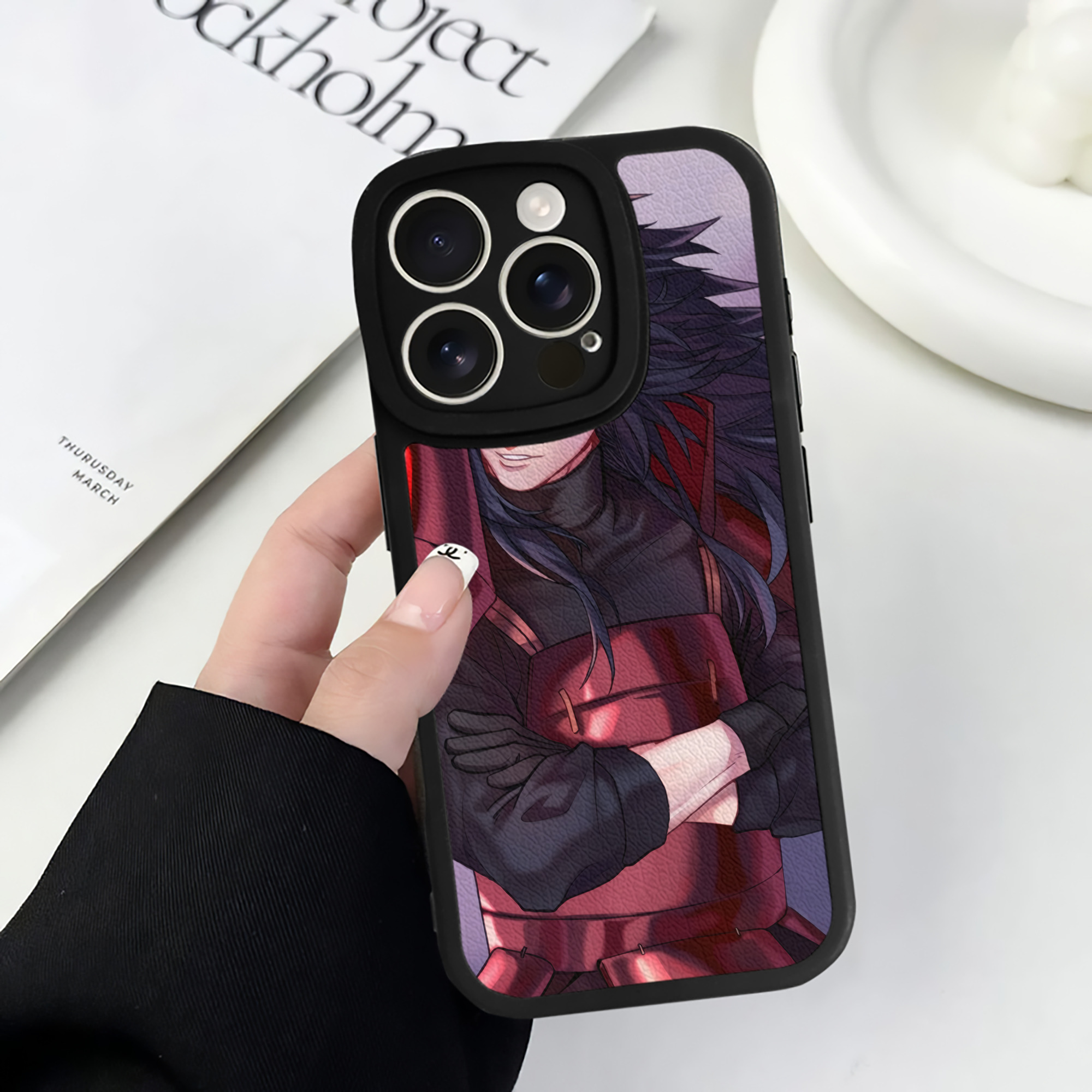 （画像用） NARUTO -ナルト- NARUTO -ナルト- 疾風伝 【iPhone 16シリーズ対応】シリコンスマホケース（レザー調） 材質：シリコン